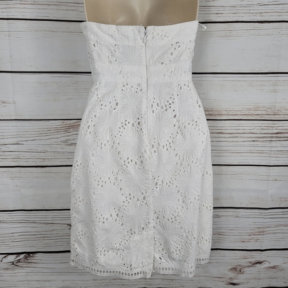 New York & Company | Strapless Eyelet Lace Dress - Picture 6 of 9
